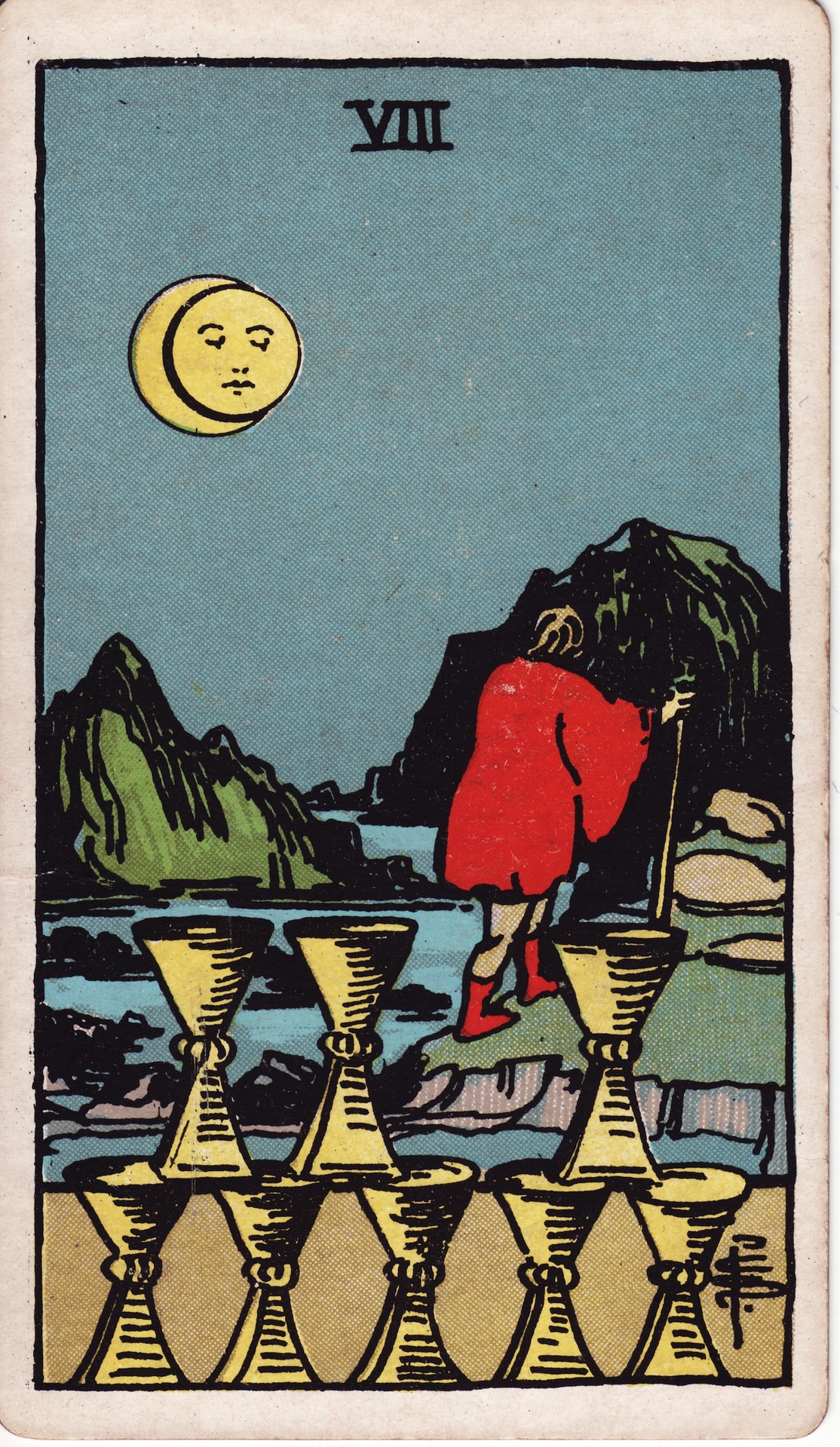 Eight of Cups (圣杯八) - Rider–Waite Tarot