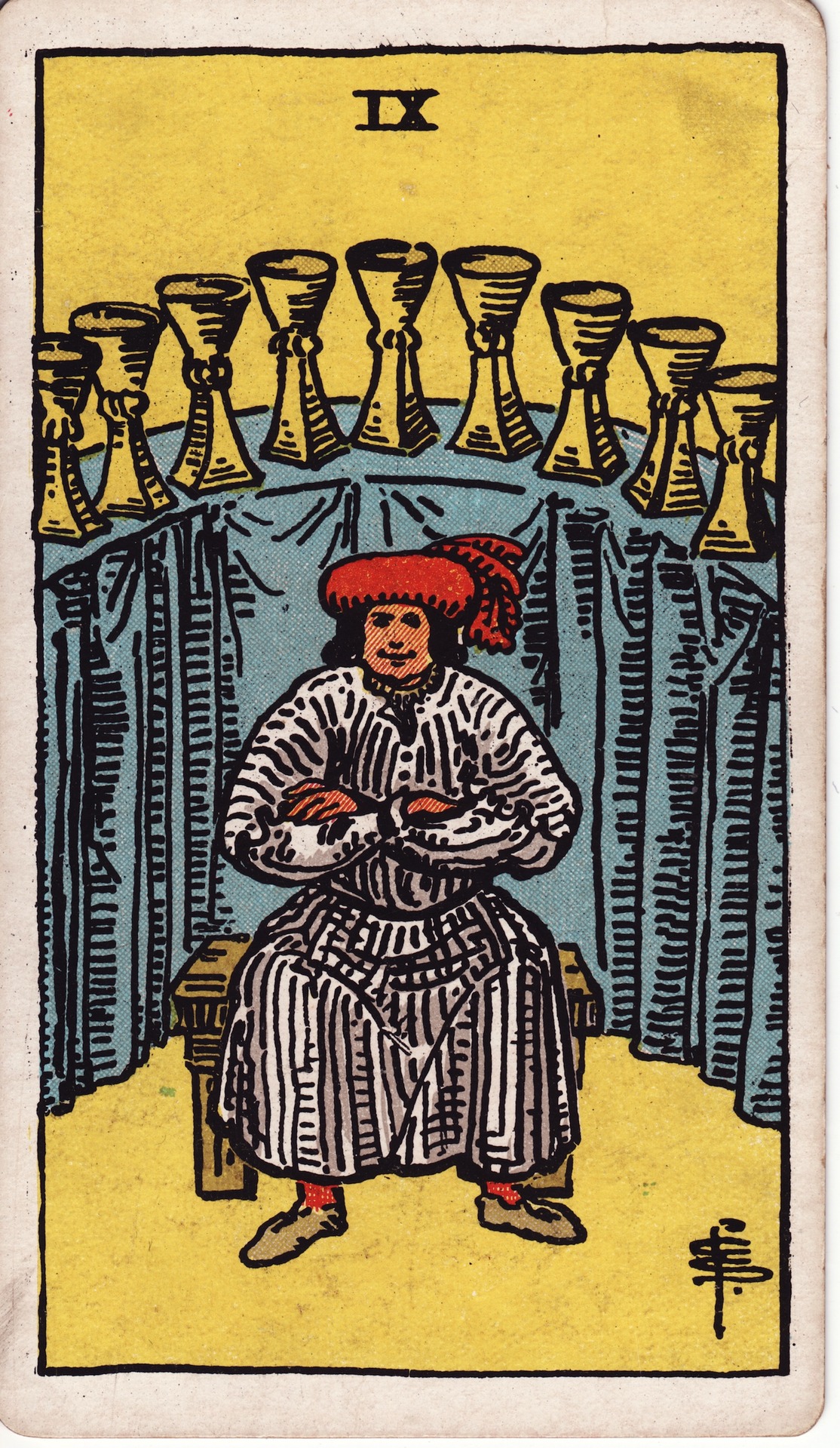 Nine of Cups (圣杯九) - Rider–Waite Tarot