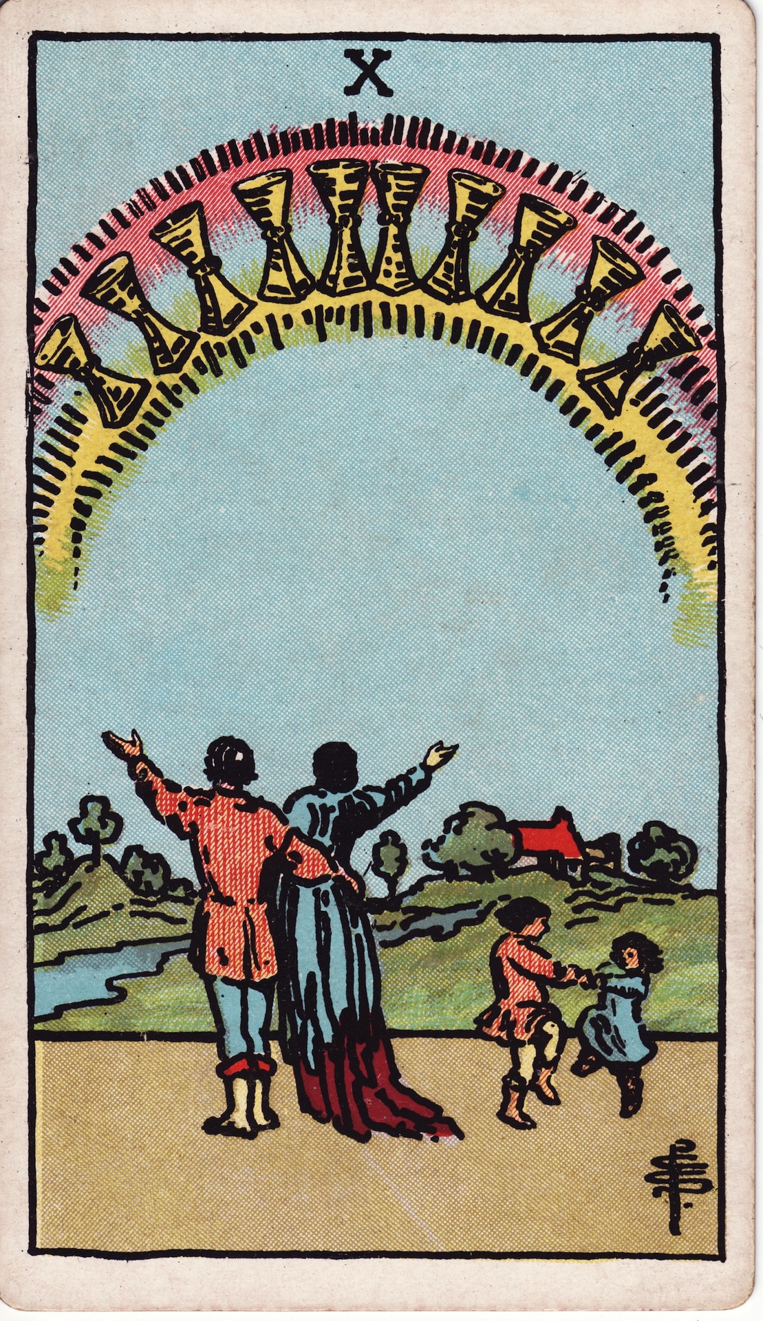 Ten of Cups (圣杯十) - Rider–Waite Tarot
