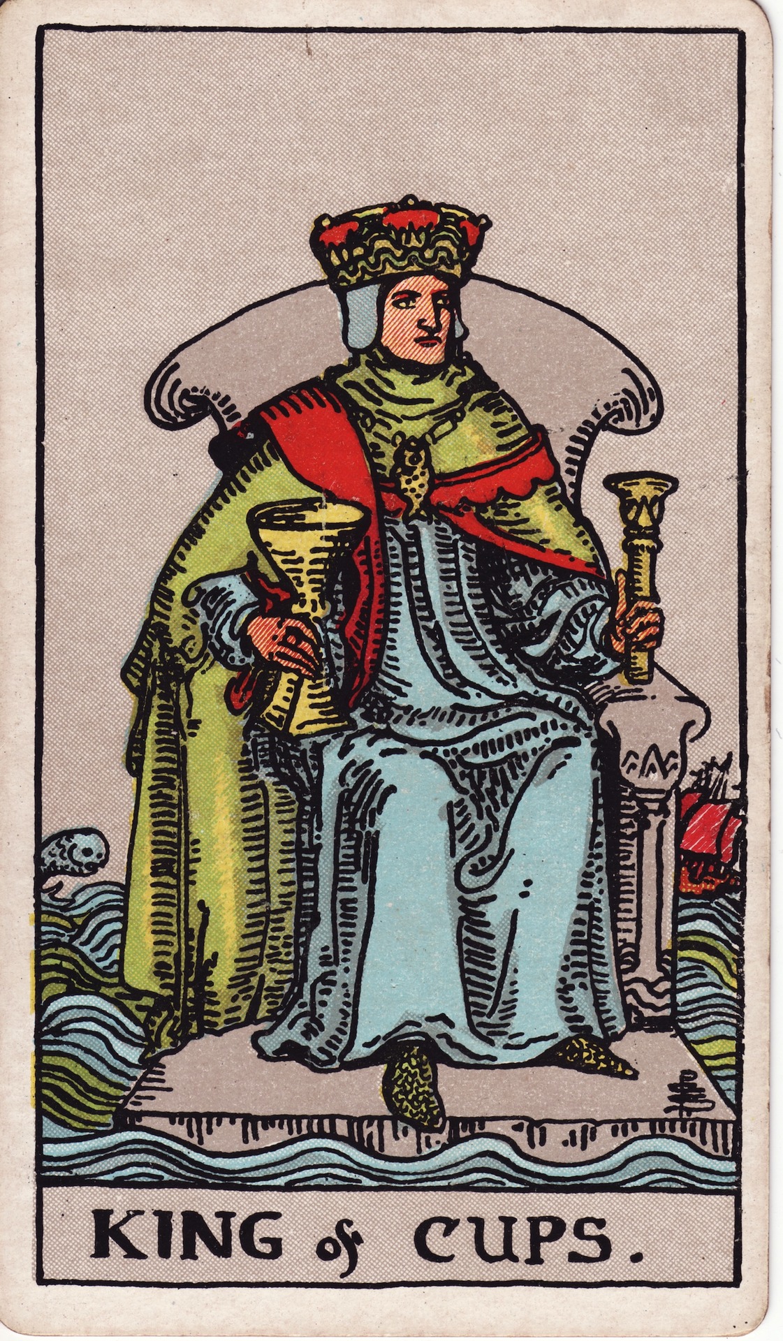 King of Cups (圣杯国王) - Rider–Waite Tarot