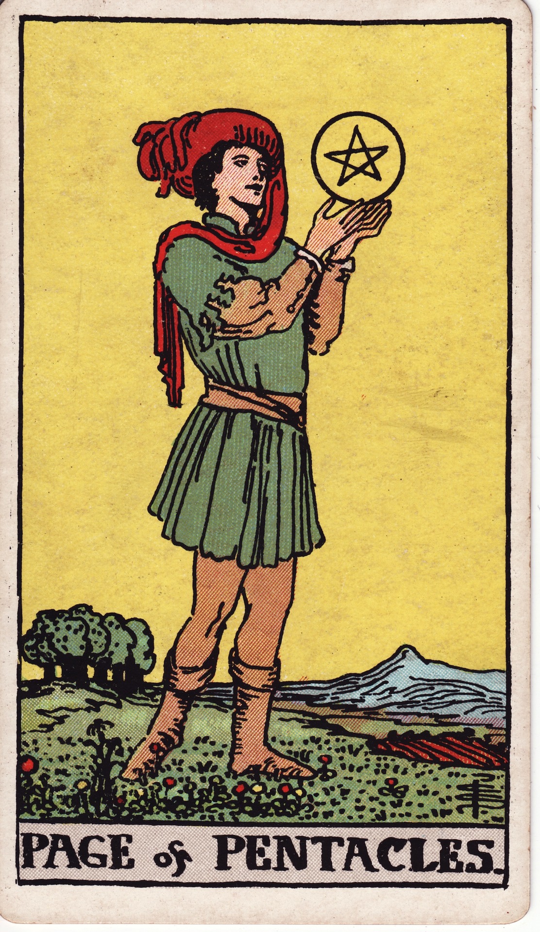 Page of Pentacles (钱幣侍者) - Rider–Waite Tarot