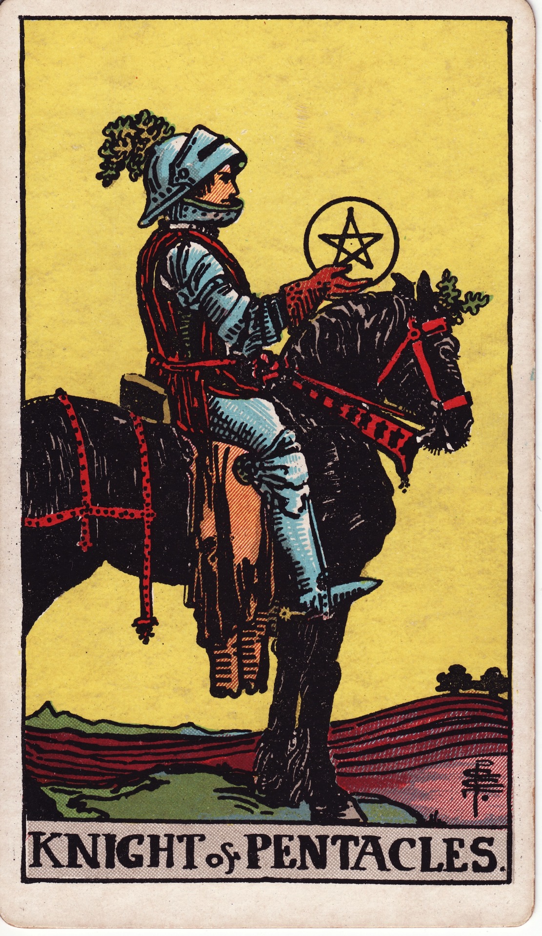Knight of Pentacles (钱幣骑士) - Rider–Waite Tarot