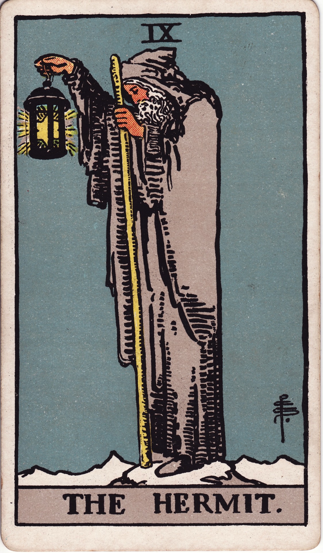 The Hermit (隐士) - Rider–Waite Tarot