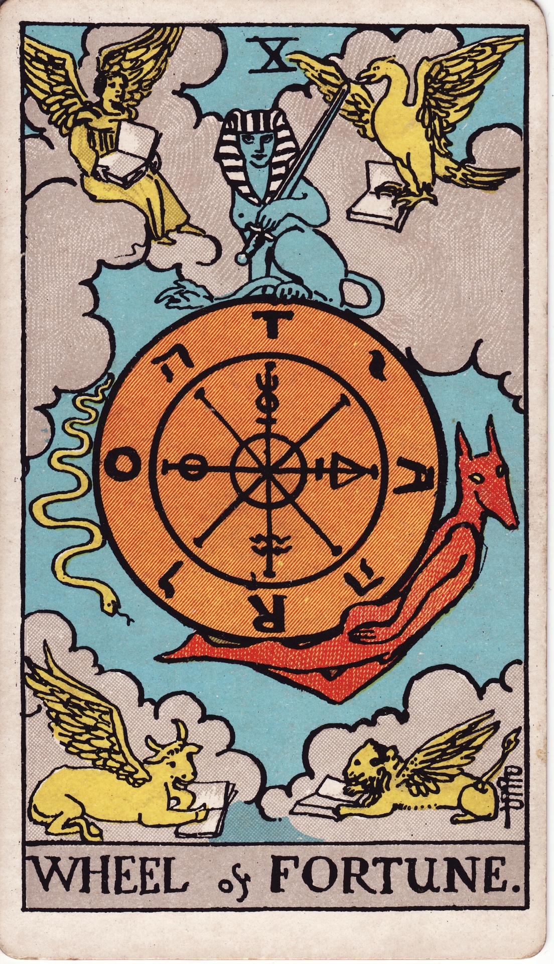 Wheel of Fortune (命运之轮) - Rider–Waite Tarot
