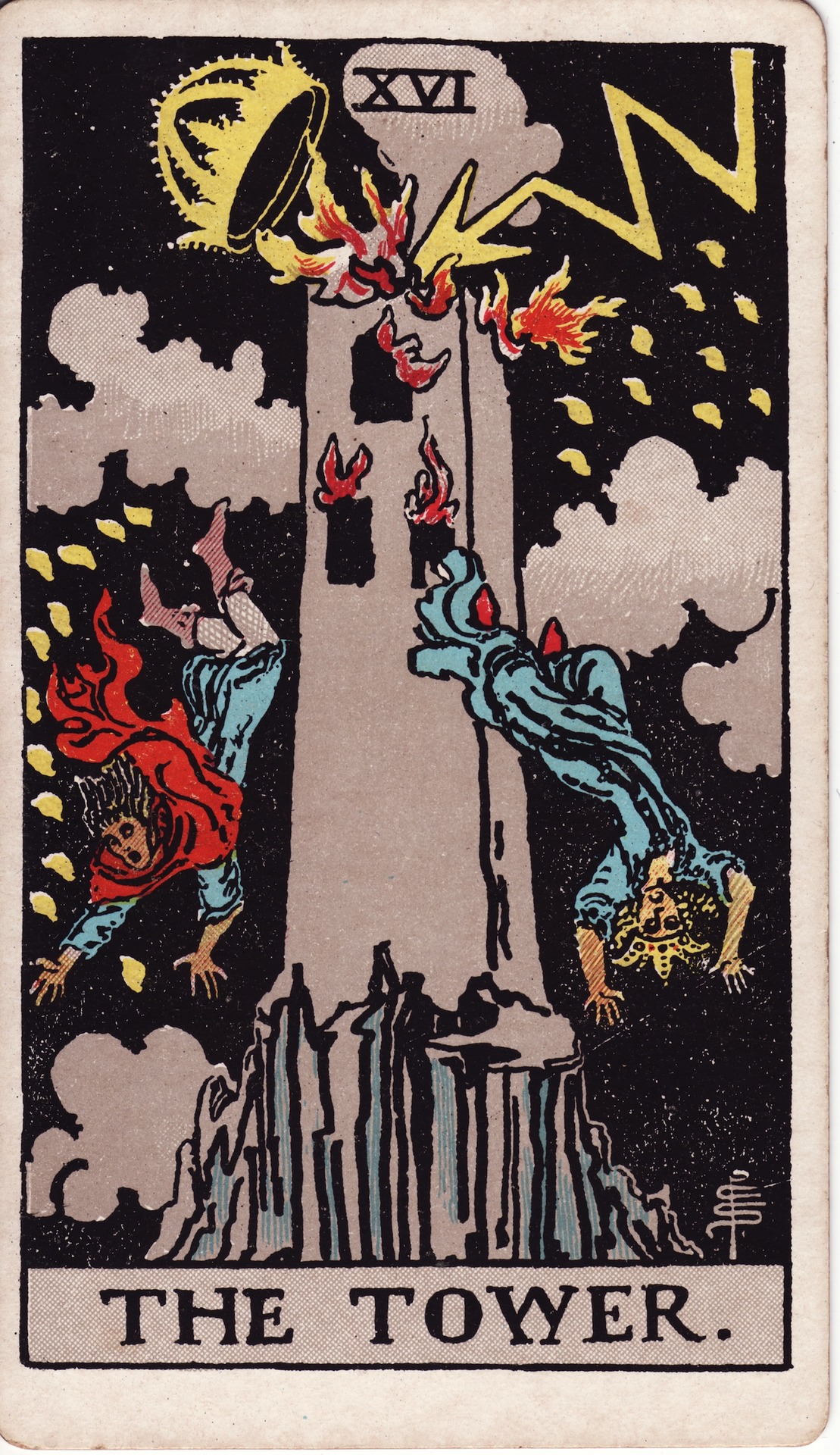 The Tower (塔) - Rider–Waite Tarot