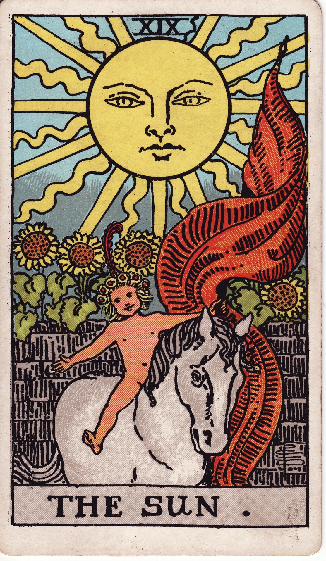 The Sun (太阳) - Rider–Waite Tarot