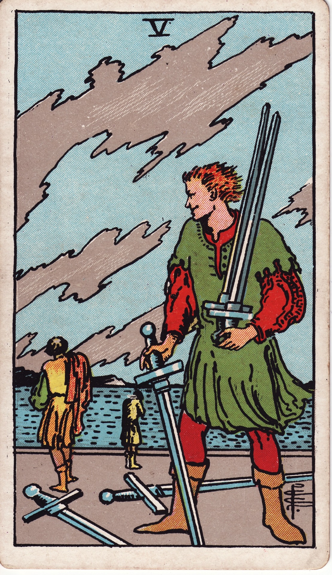 Five of Swords (宝剑五) - Rider–Waite Tarot