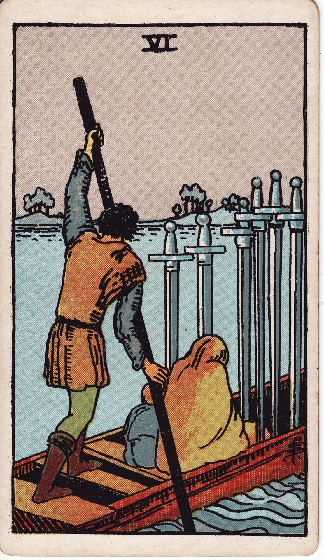 Six of Swords (宝剑六) - Rider–Waite Tarot