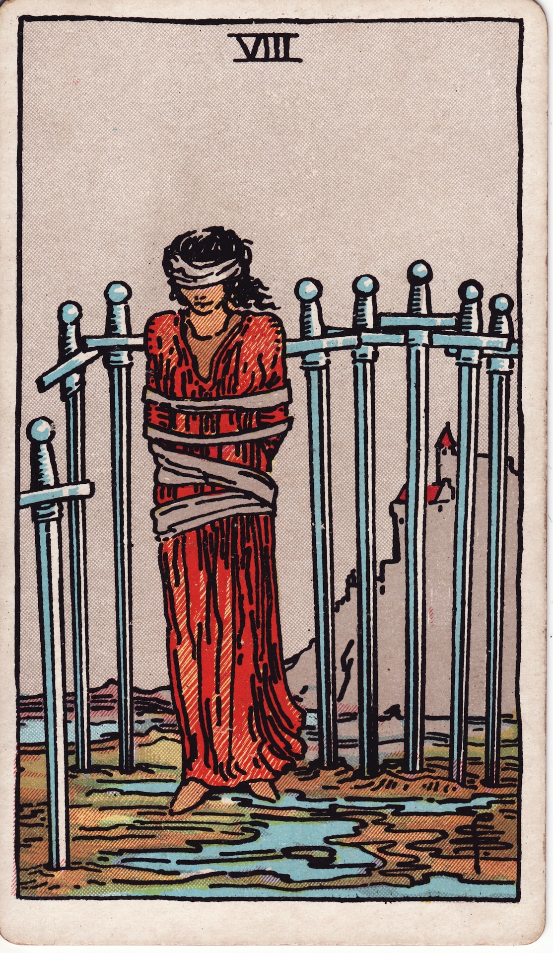 Eight of Swords (宝剑八) - Rider–Waite Tarot