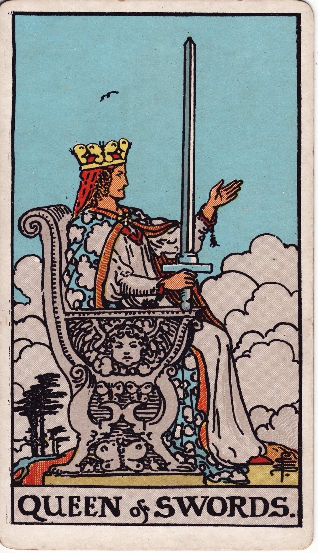 Queen of Swords (宝剑皇后) - Rider–Waite Tarot