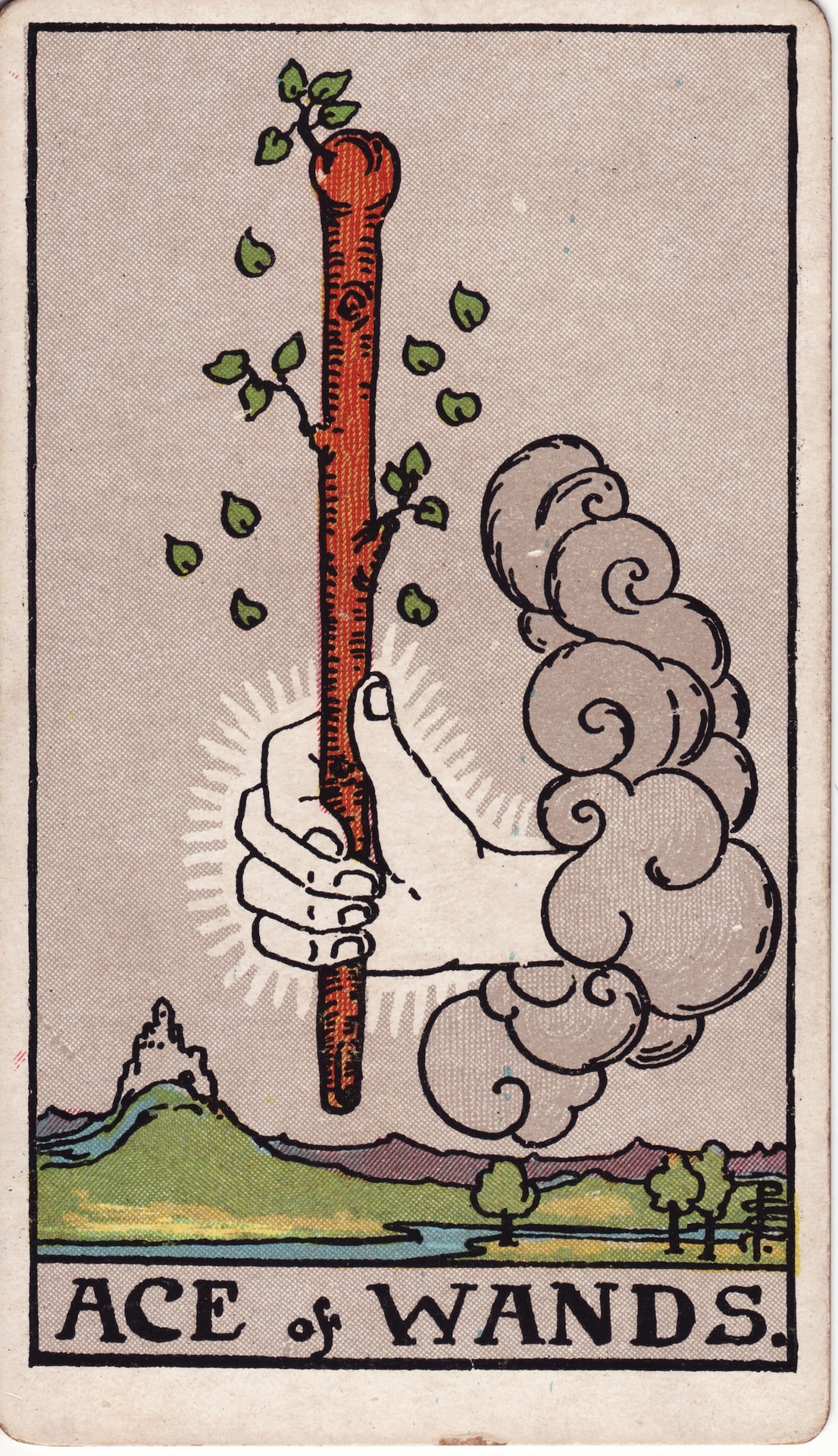 Ace of Wands (权杖一) - Rider–Waite Tarot