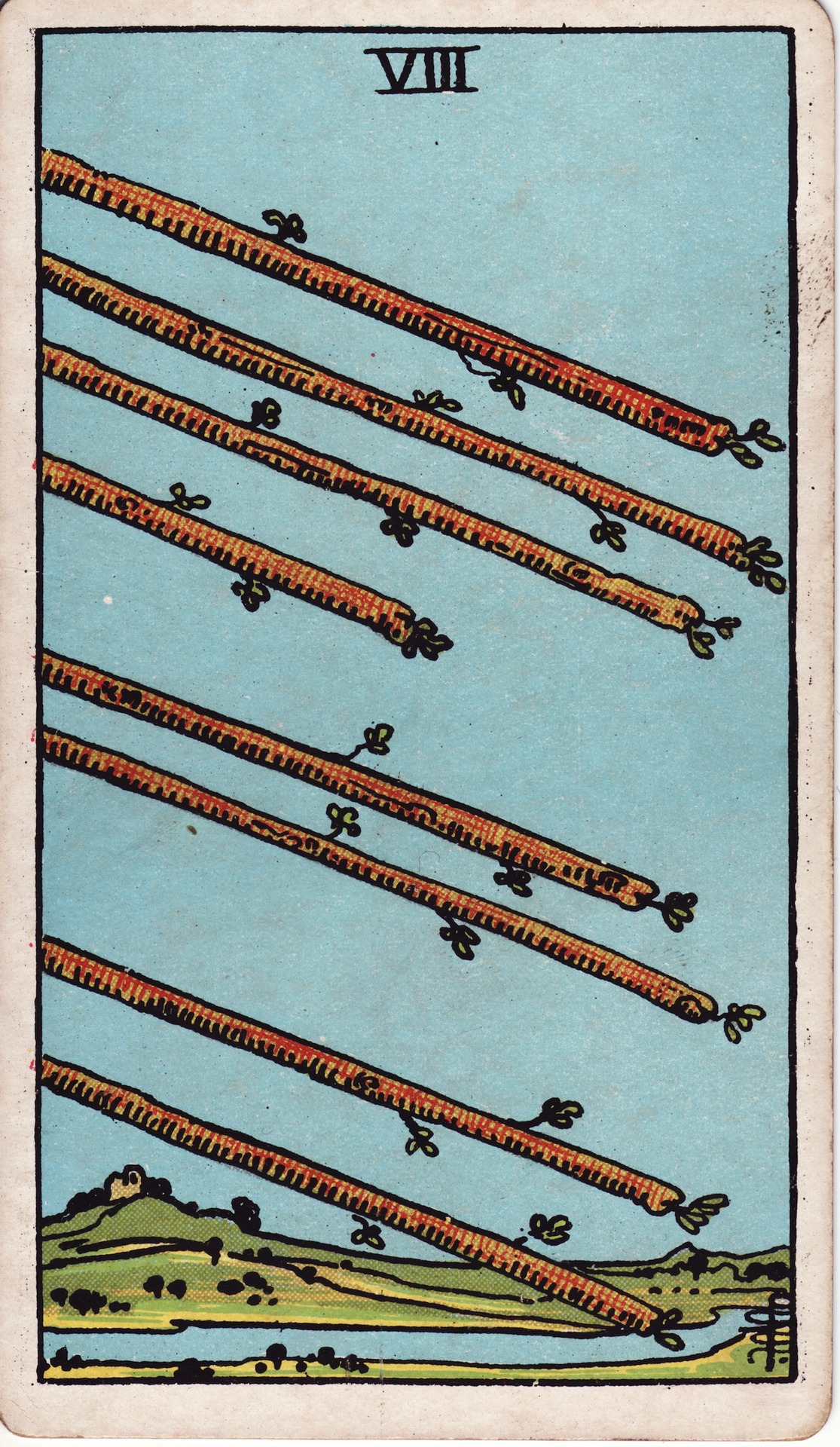 Eight of Wands (权杖八) - Rider–Waite Tarot