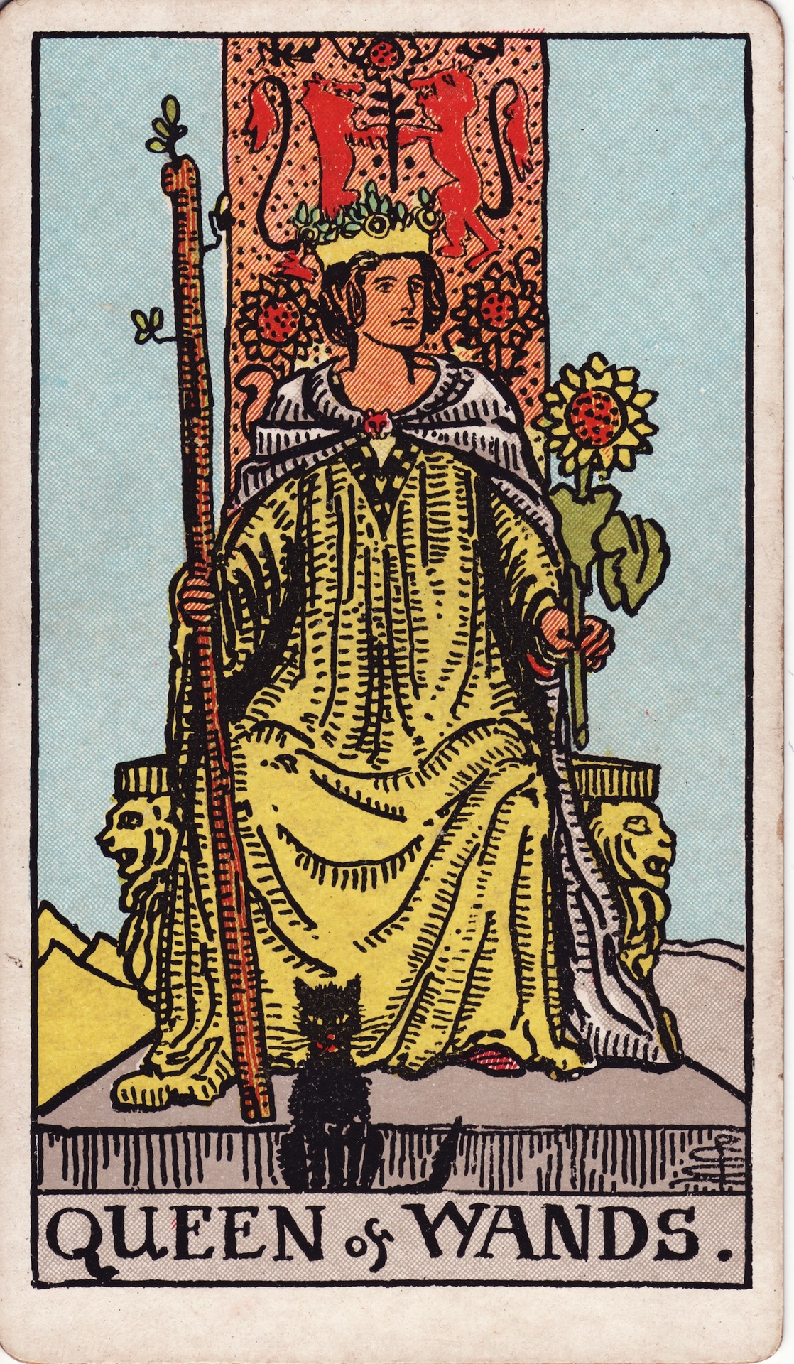 Queen of Wands (权杖皇后) - Rider–Waite Tarot